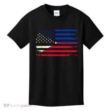 American Philippines Flag Kids T-Shirt