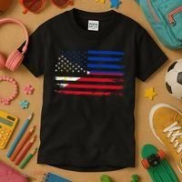 American Philippines Flag Kids T-Shirt thumb 3