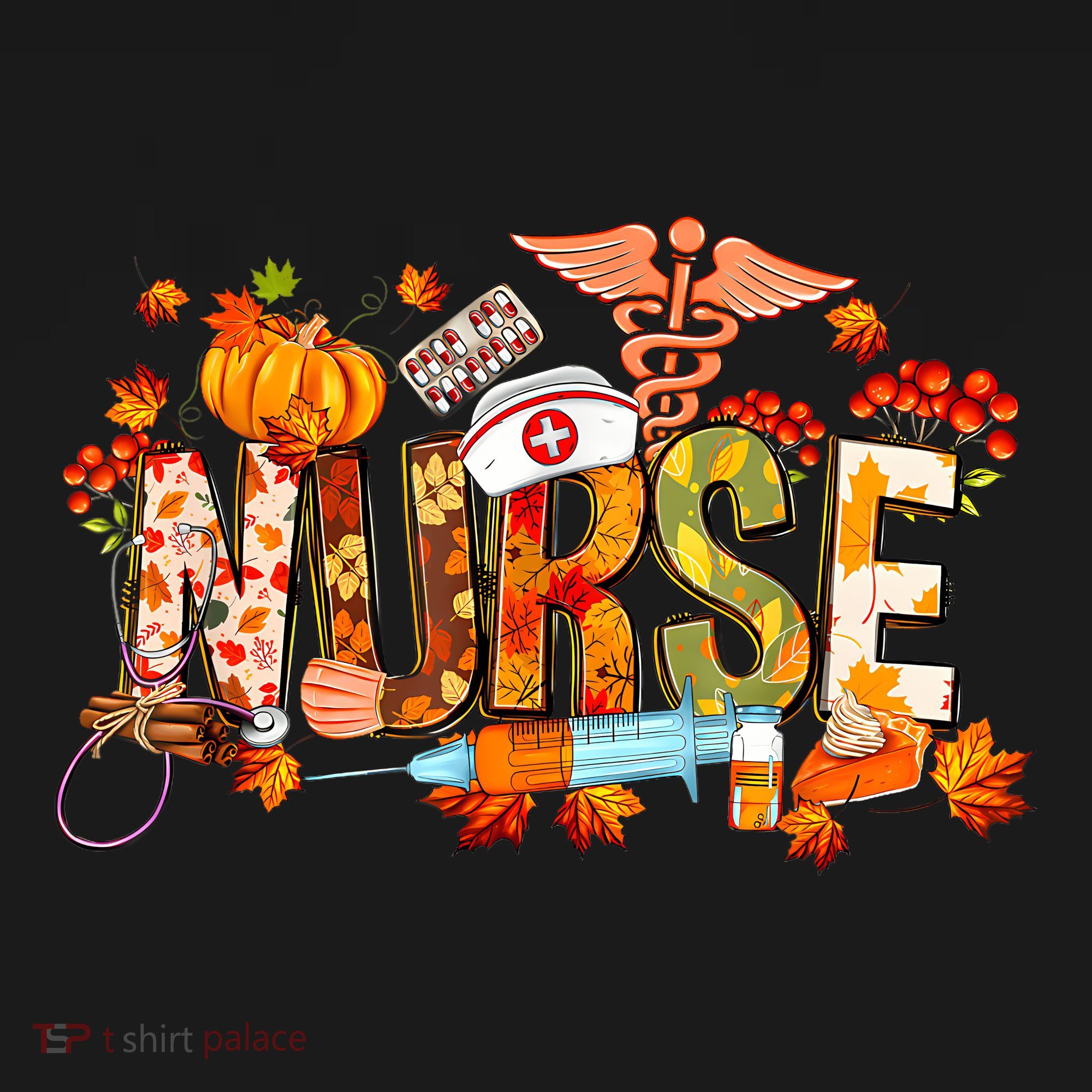 Autumn Pumpkin Fall Nurse Life Thanksgiving Nurseautumn Pumpkin Fall Nurse Life Long Sleeve Shirt