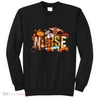 Autumn Pumpkin Fall Nurse Life Thanksgiving Nurseautumn Pumpkin Fall Nurse Life Sweatshirt thumb 0