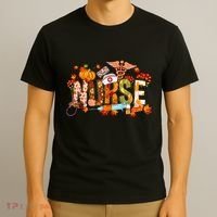 Autumn Pumpkin Fall Nurse Life Thanksgiving Nurseautumn Pumpkin Fall Nurse Life T-Shirt thumb 3