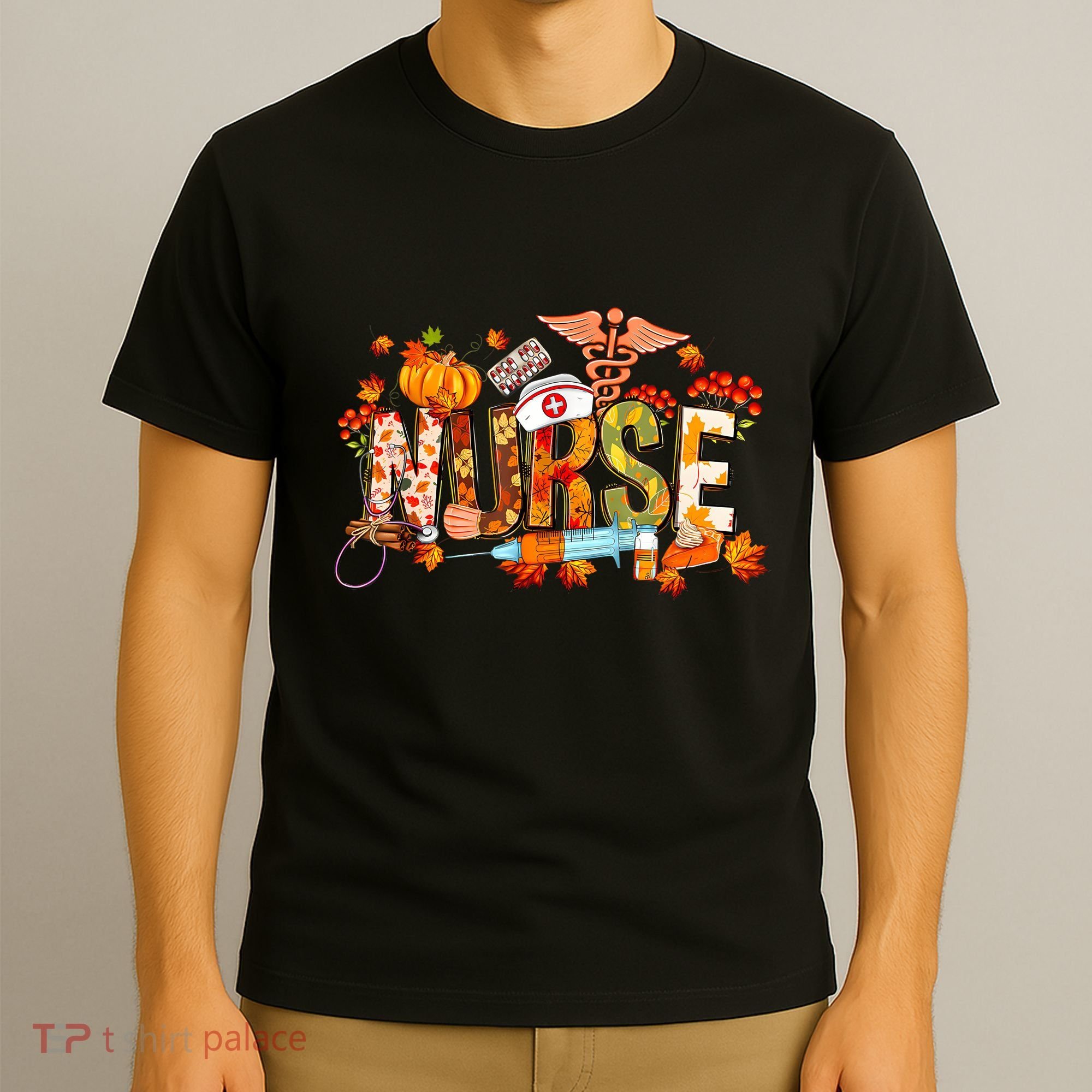 Autumn Pumpkin Fall Nurse Life Thanksgiving Nurseautumn Pumpkin Fall Nurse Life T-Shirt