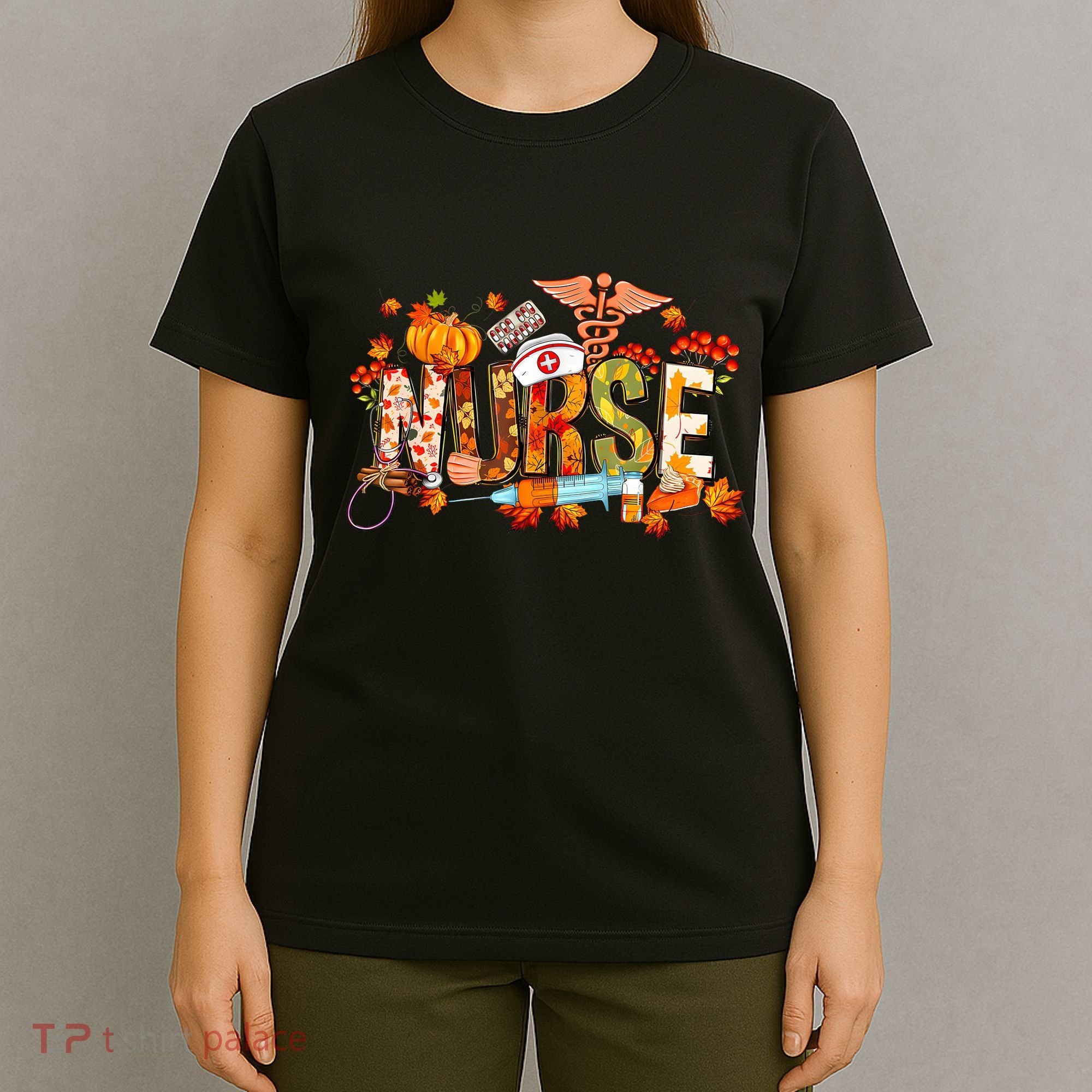 Autumn Pumpkin Fall Nurse Life Thanksgiving Nurseautumn Pumpkin Fall Nurse Life T-Shirt