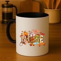 Autumn Pumpkin Fall Nurse Life Thanksgiving Nurseautumn Pumpkin Fall Nurse Life Coffee Mug thumb 4
