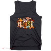 Autumn Pumpkin Fall Nurse Life Thanksgiving Nurseautumn Pumpkin Fall Nurse Life Tank Top thumb 0