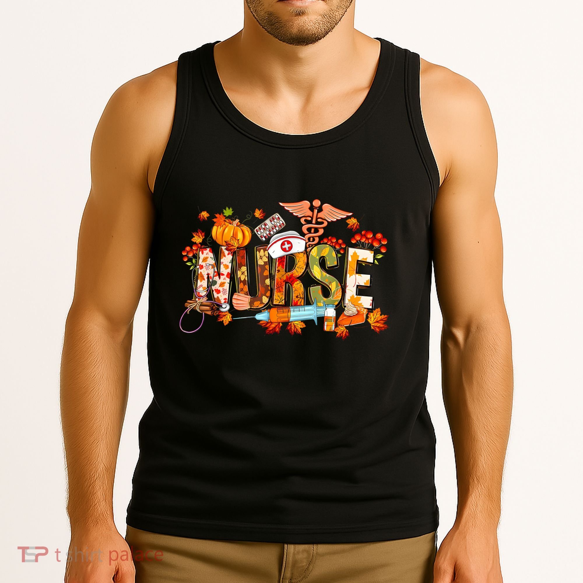 Autumn Pumpkin Fall Nurse Life Thanksgiving Nurseautumn Pumpkin Fall Nurse Life Tank Top