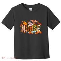 Autumn Pumpkin Fall Nurse Life Thanksgiving Nurseautumn Pumpkin Fall Nurse Life Toddler T-Shirt thumb 0