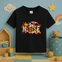 Autumn Pumpkin Fall Nurse Life Thanksgiving Nurseautumn Pumpkin Fall Nurse Life Toddler T-Shirt thumb 3
