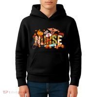 Autumn Pumpkin Fall Nurse Life Thanksgiving Nurseautumn Pumpkin Fall Nurse Life Kids Hoodie thumb 4