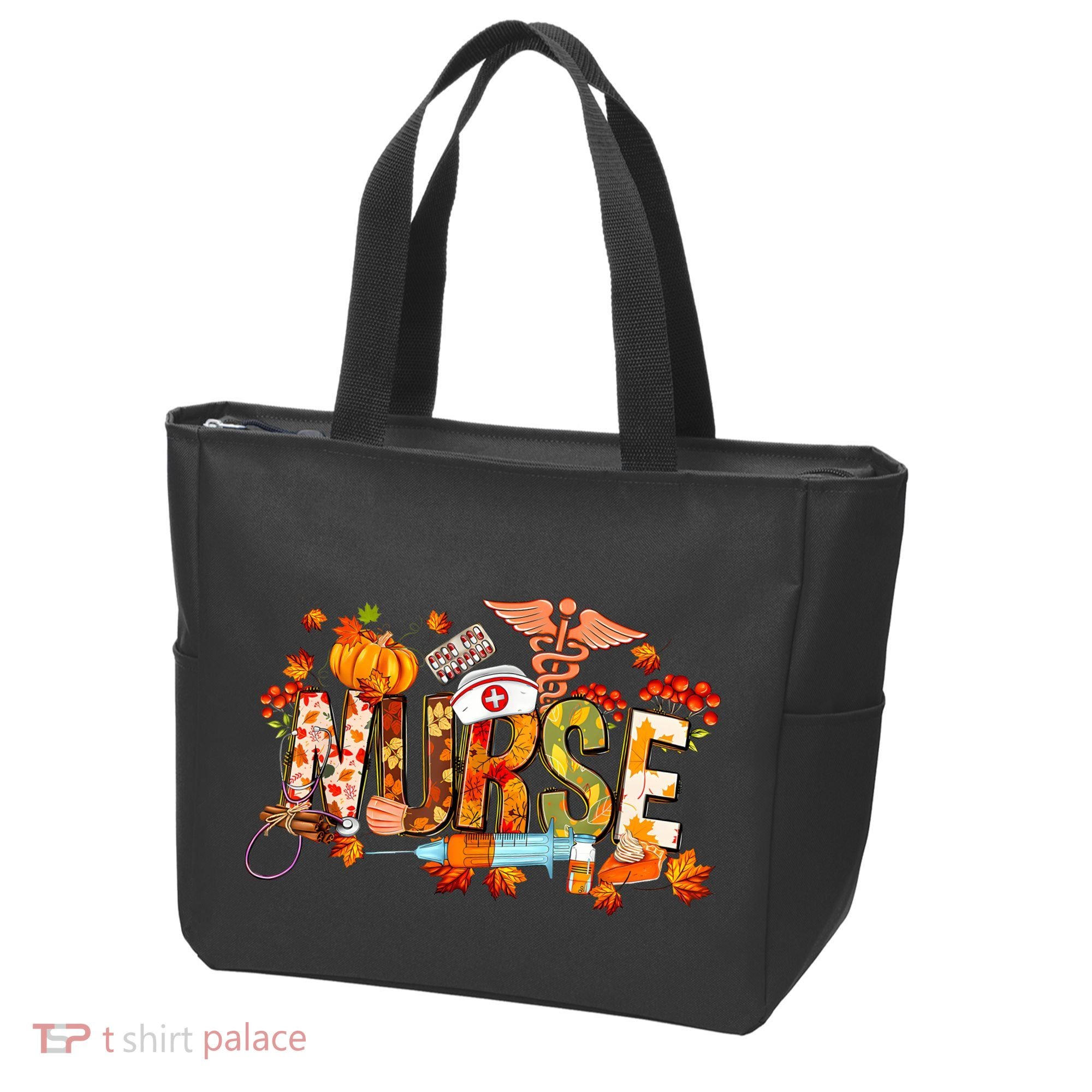 Autumn Pumpkin Fall Nurse Life Thanksgiving Nurseautumn Pumpkin Fall Nurse Life Tote Bag