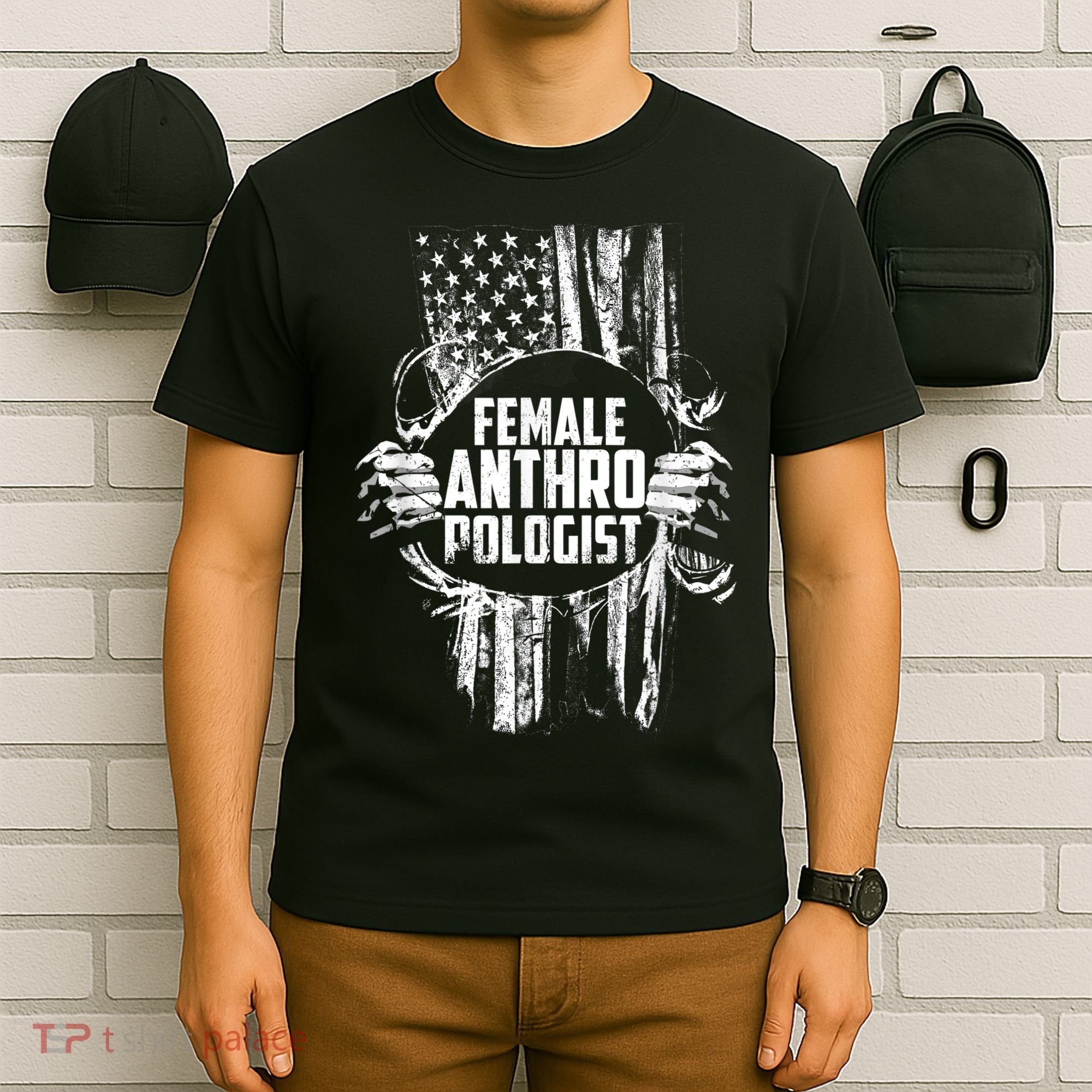 Anthropologist Power Flag Anthropology Student T-Shirt