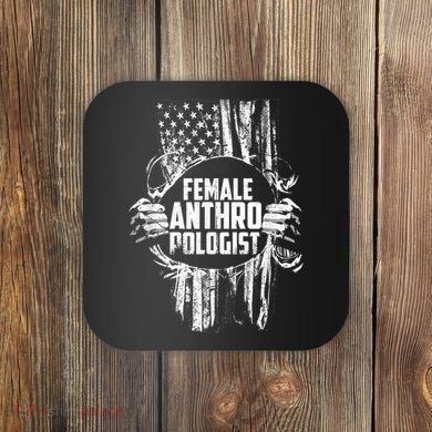 Anthropologist Power Flag Anthropology Student Coaster