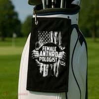 Anthropologist Power Flag Anthropology Student Golf Towel thumb 2