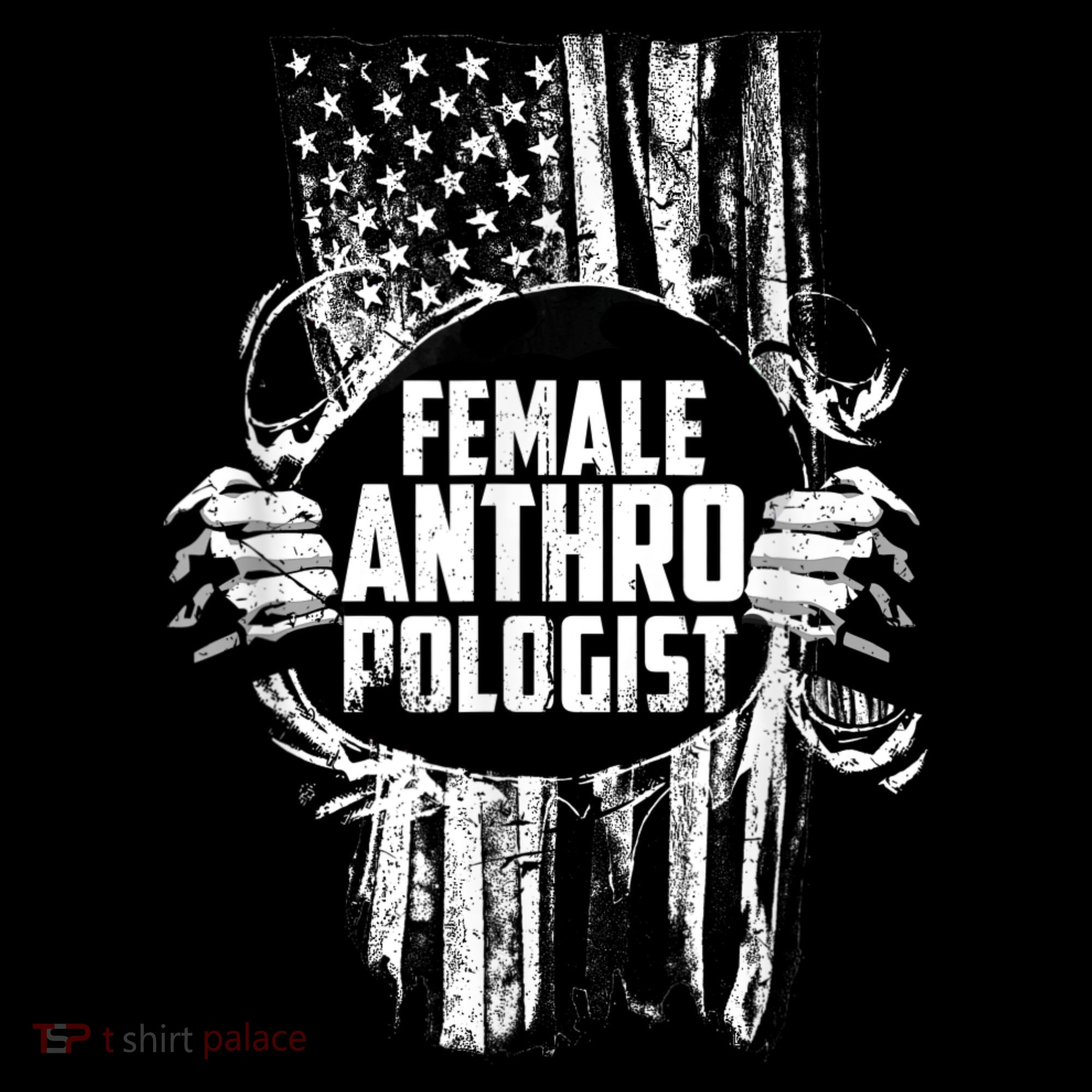 Anthropologist Power Flag Anthropology Student Women's Long Sleeve Shirt