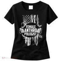 Anthropologist Power Flag Anthropology Student Women's T-Shirt thumb 0