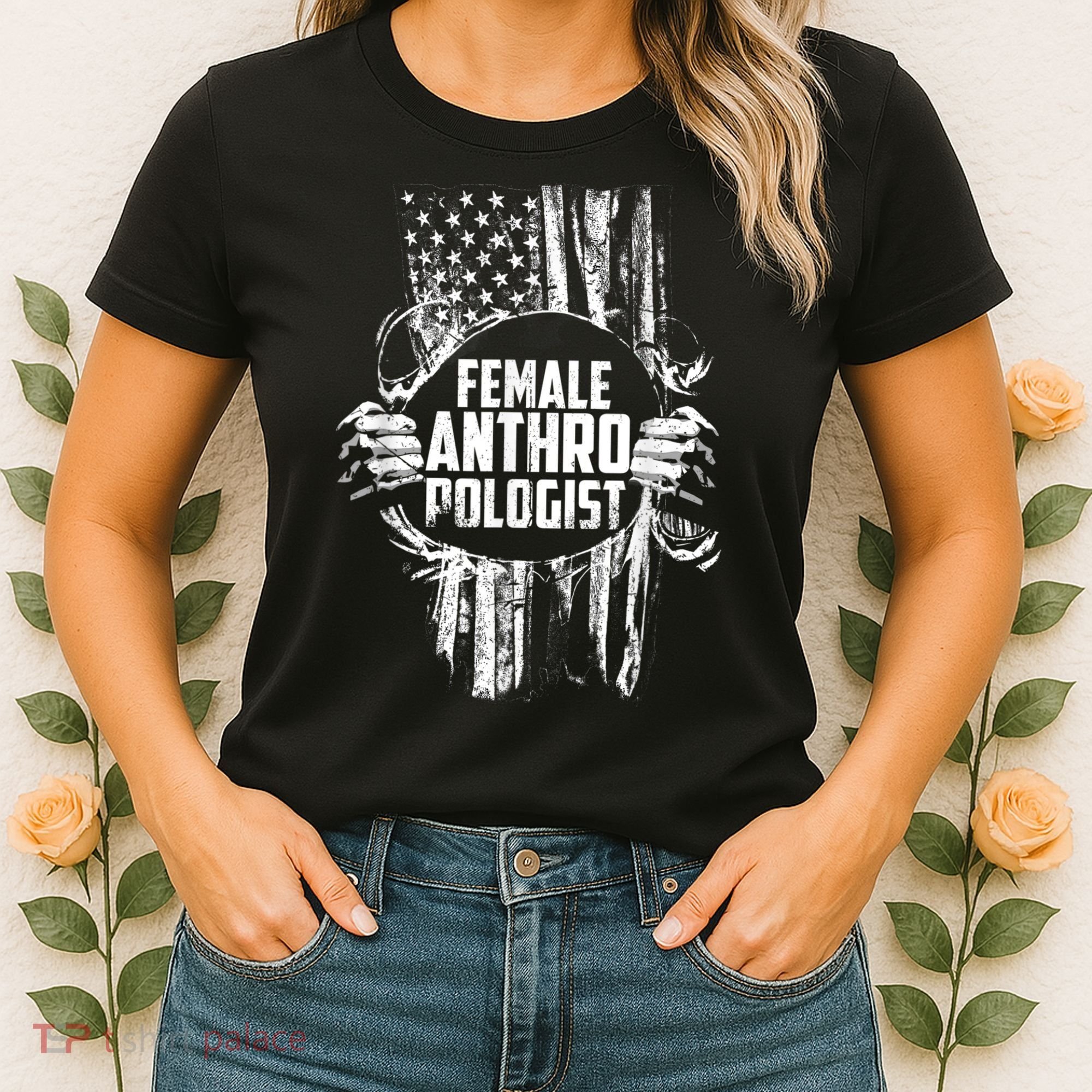 Anthropologist Power Flag Anthropology Student Women's T-Shirt