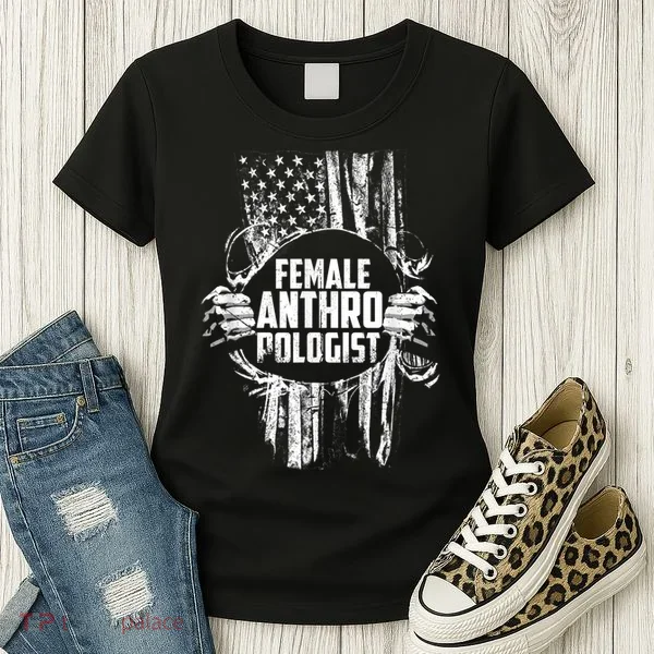 Anthropologist Power Flag Anthropology Student Women's T-Shirt