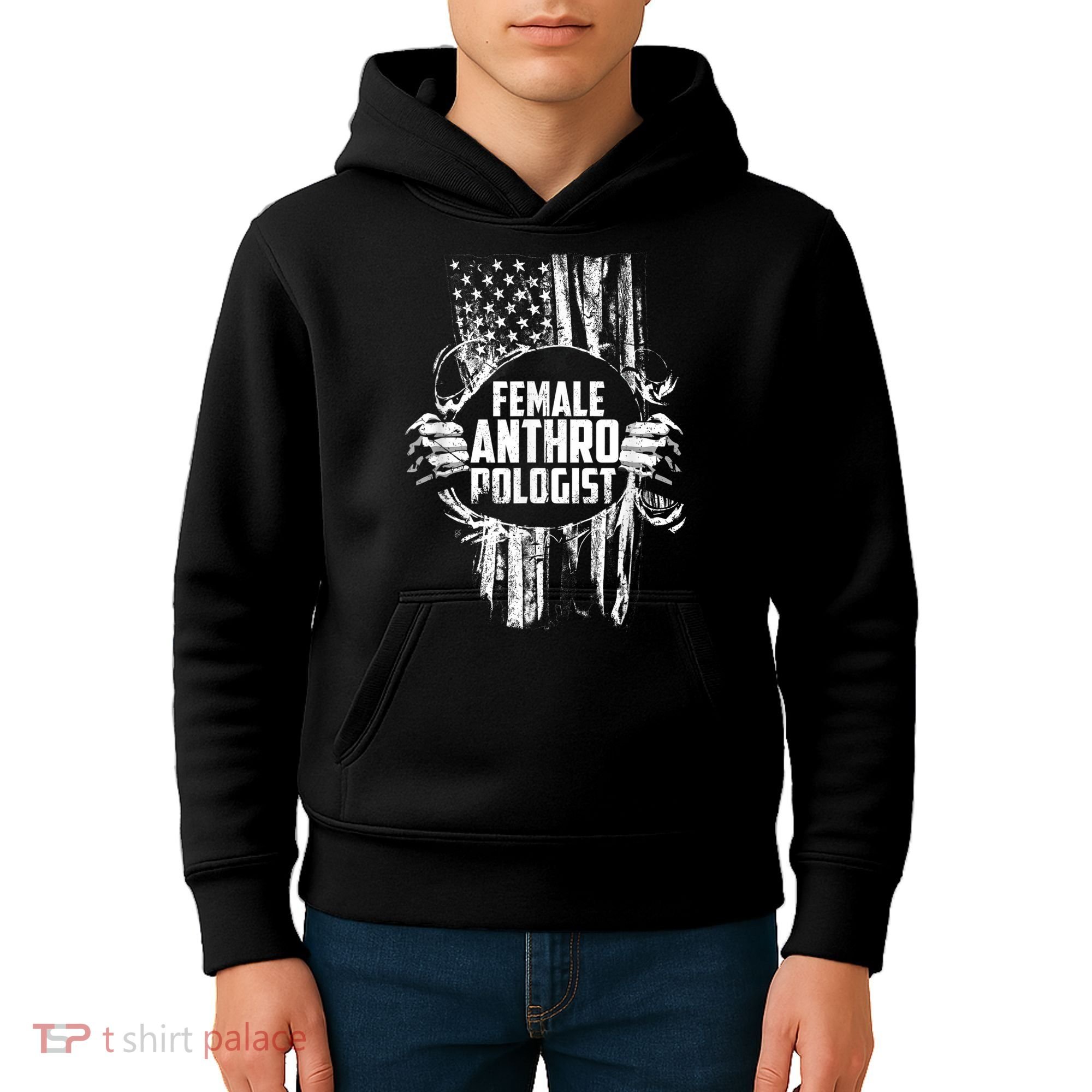 Anthropologist Power Flag Anthropology Student Kids Hoodie