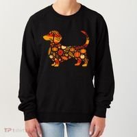 Autumn Pumpkin Fall Dachshund Thanksgiving Women's Sweatshirt thumb 0