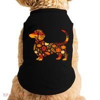 Autumn Pumpkin Fall Dachshund Thanksgiving Doggie Tank thumb 0