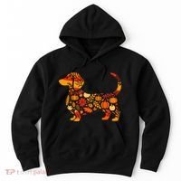 Autumn Pumpkin Fall Dachshund Thanksgiving Hoodie thumb 0