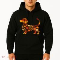 Autumn Pumpkin Fall Dachshund Thanksgiving Hoodie thumb 2
