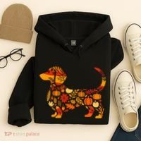 Autumn Pumpkin Fall Dachshund Thanksgiving Hoodie thumb 4