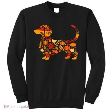 Autumn Pumpkin Fall Dachshund Thanksgiving Sweatshirt