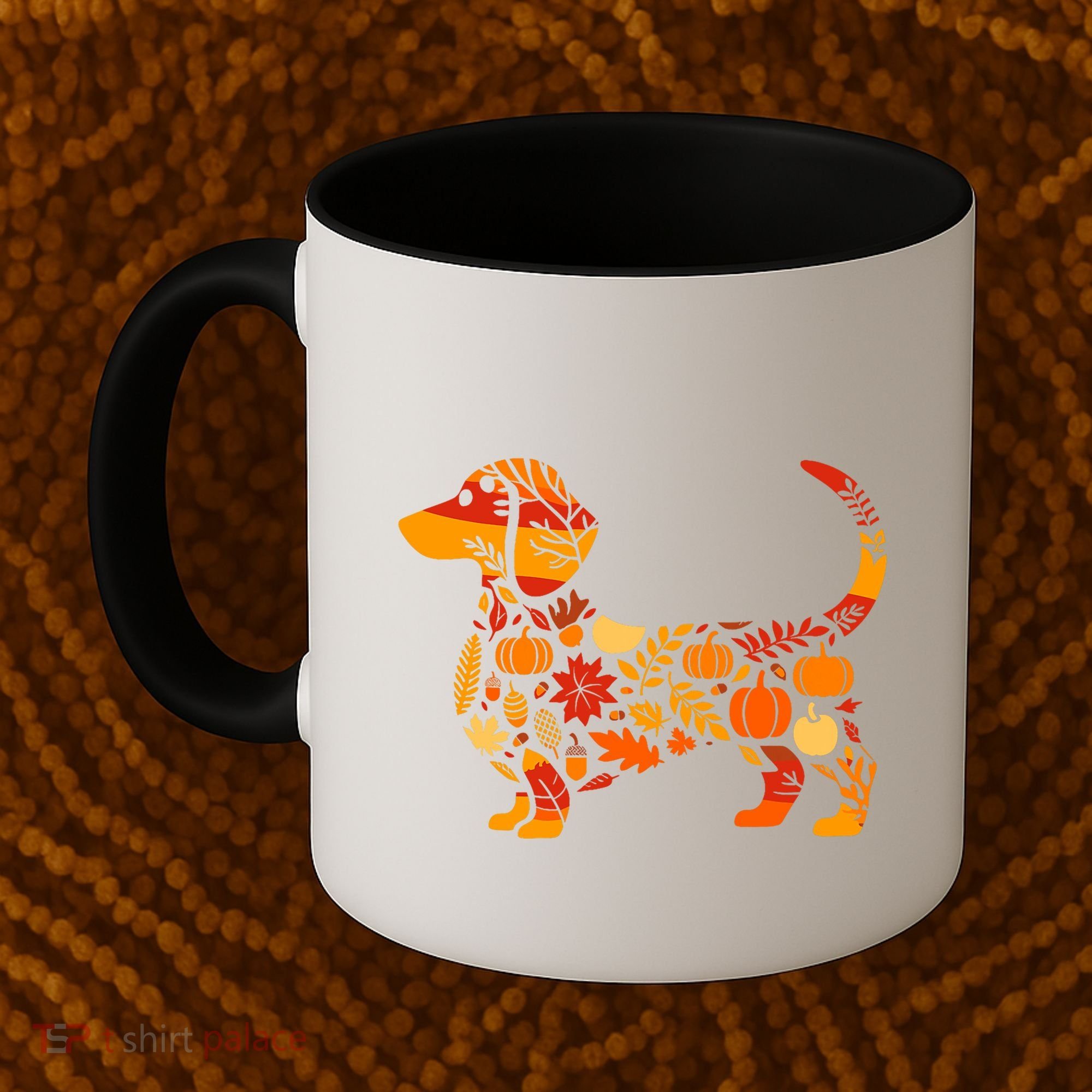 Autumn Pumpkin Fall Dachshund Thanksgiving Coffee Mug