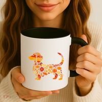 Autumn Pumpkin Fall Dachshund Thanksgiving Coffee Mug thumb 3