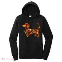 Autumn Pumpkin Fall Dachshund Thanksgiving Women's Hoodie thumb 0