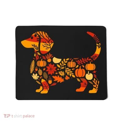Autumn Pumpkin Fall Dachshund Thanksgiving Mousepad