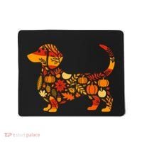 Autumn Pumpkin Fall Dachshund Thanksgiving Mousepad thumb 0