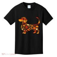 Autumn Pumpkin Fall Dachshund Thanksgiving Kids T-Shirt thumb 0