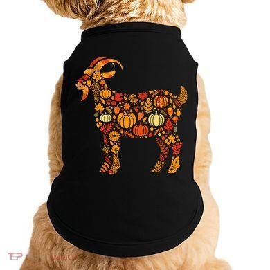 Autumn Pumpkin Fall Goat Thanksgiving Doggie Tank