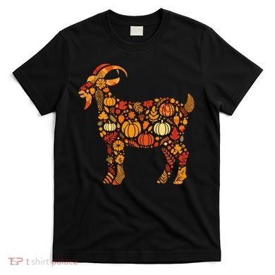 Autumn Pumpkin Fall Goat Thanksgiving T-Shirt