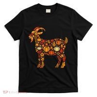 Autumn Pumpkin Fall Goat Thanksgiving T-Shirt thumb 0