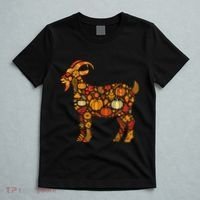 Autumn Pumpkin Fall Goat Thanksgiving T-Shirt thumb 5