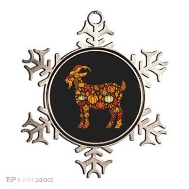 Autumn Pumpkin Fall Goat Thanksgiving Ornament