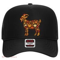 Autumn Pumpkin Fall Goat Thanksgiving Hat thumb 0