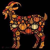 Autumn Pumpkin Fall Goat Thanksgiving Toddler Hoodie thumb 2
