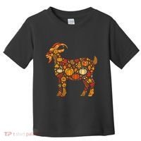 Autumn Pumpkin Fall Goat Thanksgiving Toddler T-Shirt thumb 0