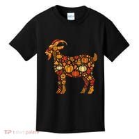 Autumn Pumpkin Fall Goat Thanksgiving Kids T-Shirt thumb 0