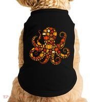 Autumn Pumpkin Fall Octopus Thanksgiving Doggie Tank thumb 0