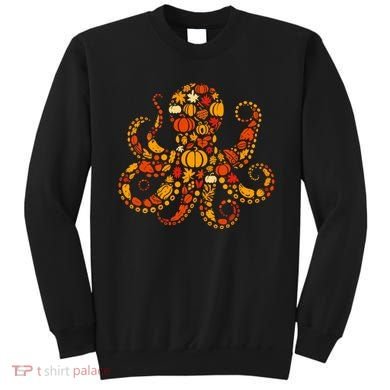 Autumn Pumpkin Fall Octopus Thanksgiving Sweatshirt