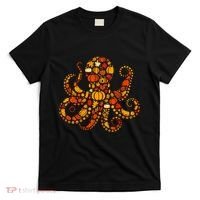 Autumn Pumpkin Fall Octopus Thanksgiving T-Shirt thumb 0