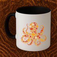 Autumn Pumpkin Fall Octopus Thanksgiving Coffee Mug thumb 2