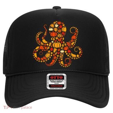 Autumn Pumpkin Fall Octopus Thanksgiving Hat