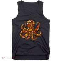 Autumn Pumpkin Fall Octopus Thanksgiving Tank Top thumb 0