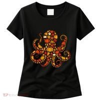 Autumn Pumpkin Fall Octopus Thanksgiving Women's T-Shirt thumb 0